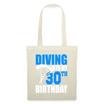 Diving Into My 30th Birthday Happy Birthday - Tote Bag - nature - Front
