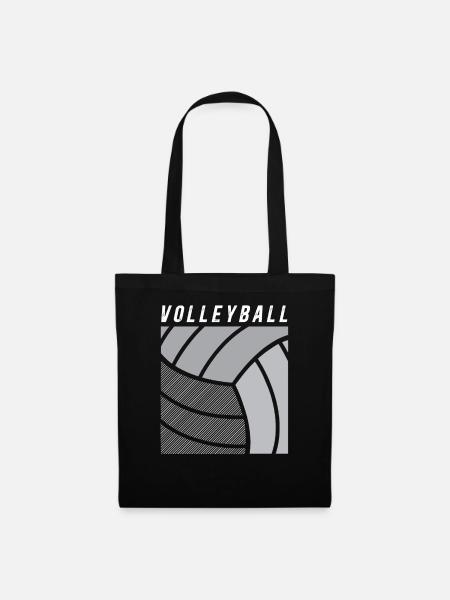 Volleyball - Stoffbeutel - Schwarz