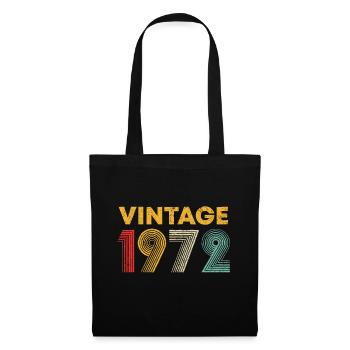 Millésime 1972 51ème Anniversaire Cadeau Hommes Femmes 51 Ans - Sac en tissu - noir - Devant