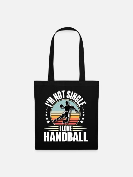 Handball Handballer - Stoffbeutel - Schwarz
