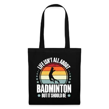 Badminton - Stoffbeutel - Schwarz - Vorne