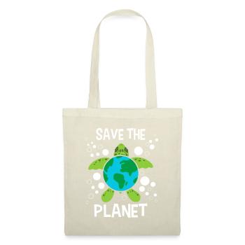Rette den Planeten - Umweltschutz Erde - Stoffbeutel - Natur - Vorne