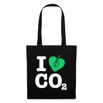 I Love CO2 | For Earth Day - Tote Bag - black - Front