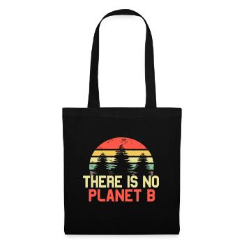 Retro Earth Day No Planet B Climate Change - Tote Bag - black - Front