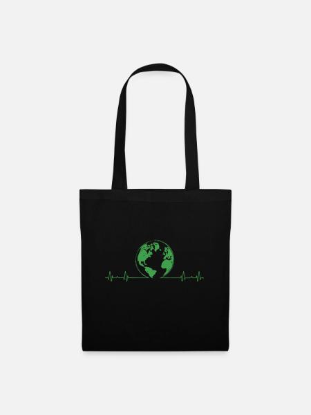 Réchauffement climatique Changement climatique Jour de la Terre - Sac en tissu - noir