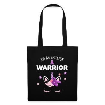 Unicorn Epilepsy Warrior, Epilepsy Awareness - Tote Bag - black - Front