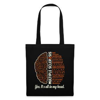 Multiple Sclerosis Facts MS Awareness Support - Tote Bag - black - Front