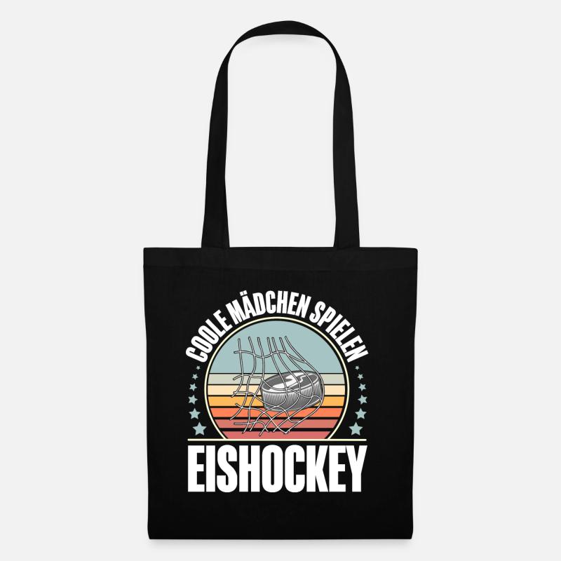 Eishockey Ice Hockey - Stoffbeutel - Schwarz