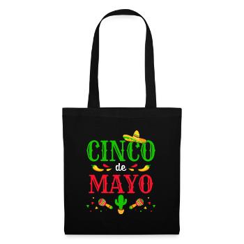 Cinco de Mayo pour costume de fête mexicaine - Sac en tissu - noir - Devant