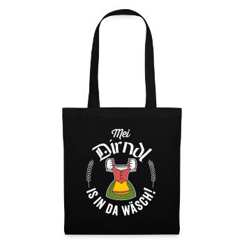 Funny My Dirndl Is In The Wash - Tote Bag - black - Front