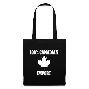 Canada Day Funny Maple Leaf Canadian Import Gift - Tote Bag - black - Front