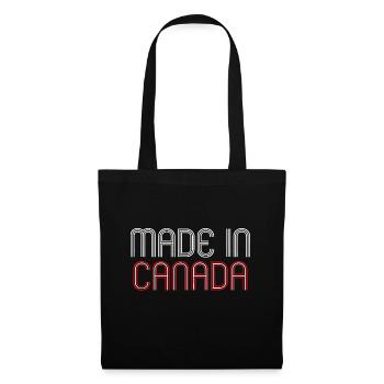 Hergestellt in Kanada Canadian Pride Eh Vancouver - Stoffbeutel - Schwarz - Vorne