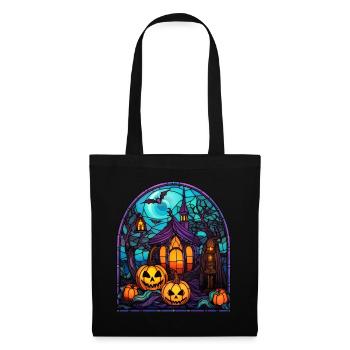 Halloween Stained Glass Stained Glass - Tote Bag - black - Front