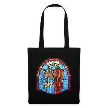 Halloween Stained Glass Stained Glass - Tote Bag - black - Front