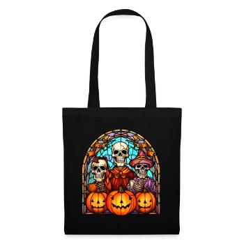 Halloween Stained Glass Stained Glass - Tote Bag - black - Front