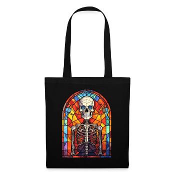 Halloween Stained Glass Stained Glass - Tote Bag - black - Front