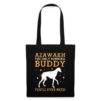 Azawakh Hundebesitzer Arabischer Windhund Tuareg Sloughi - Stoffbeutel - Schwarz - Vorne
