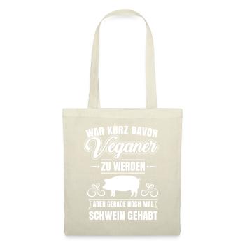 Anti Vegan Funny Saying Pig Gehabt Fleischfresser - Tote Bag - nature - Front