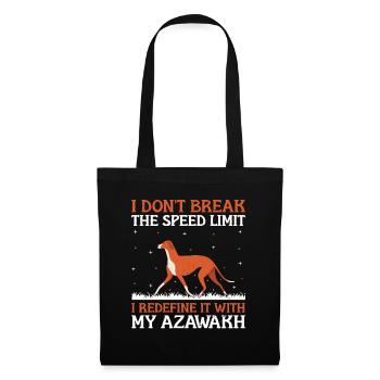 Azawakh Dog Owner Arabian Greyhound Tuareg Sloughi - Tote Bag - black - Front