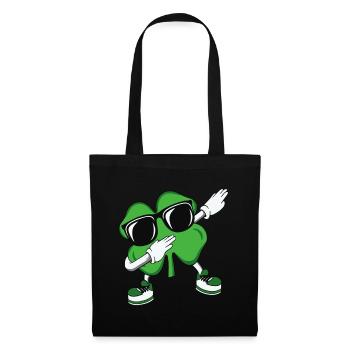 Dabbing Shamrock St Patrick’s Day - Sac en tissu - noir - Devant