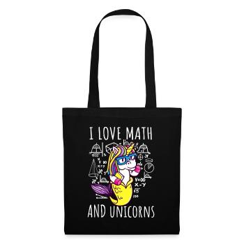 I Love Math Unicorns - Tote Bag - black - Front