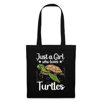 Funny Sea Turtle For Women Girls Turtle Lover - Tote Bag - black - Front