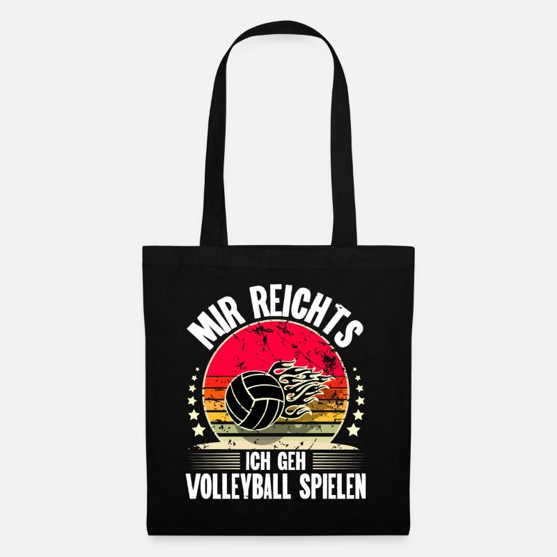 Volleyball - Stoffbeutel - Schwarz