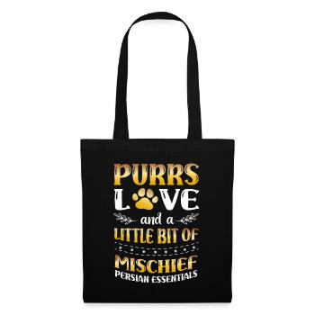 Persian Cat Cat Lover Cat Owner Persian Longhair C - Tote Bag - black - Front