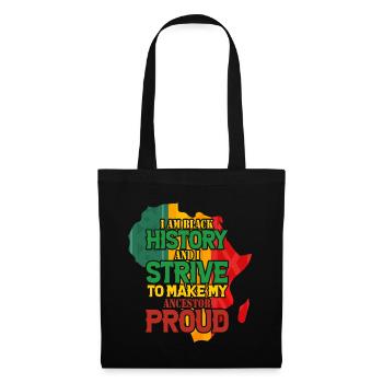 Mois de l’histoire des Noirs Histoire des Noirs - Sac en tissu - noir - Devant