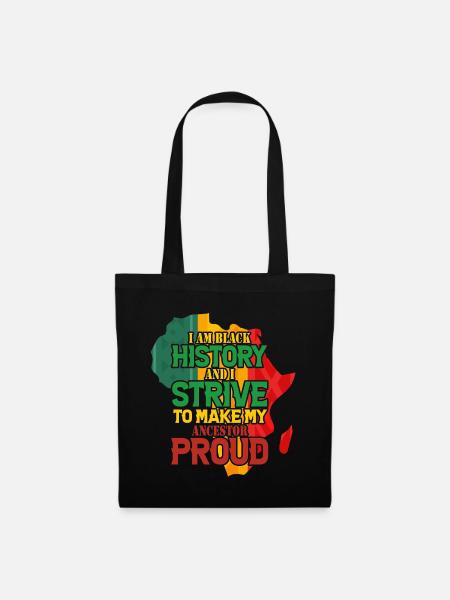 Black History Month Black History - Stoffbeutel - Schwarz