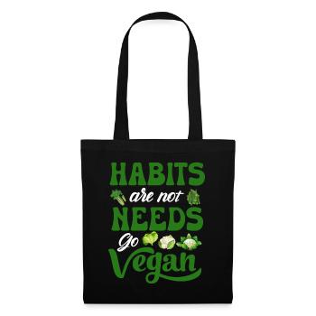 Vegan Veganism - Tote Bag - black - Front