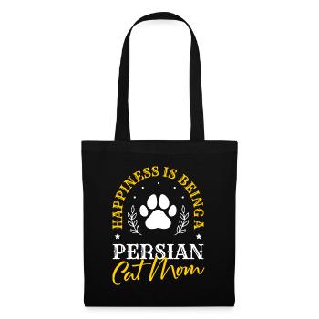 Chat persan Chat Amoureux Propriétaire de chat Persan Longhair C - Sac en tissu - noir - Devant