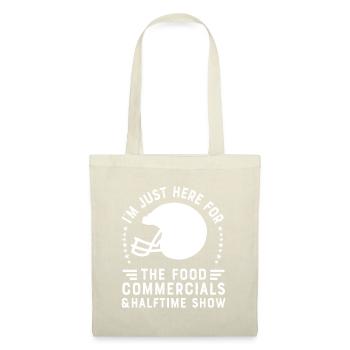 Je suis juste ici pour les publicités alimentaires - Sac en tissu - nature - Devant
