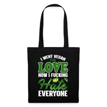 Vegan Veganism - Tote Bag - black - Front