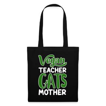 Vegan Veganism - Tote Bag - black - Front