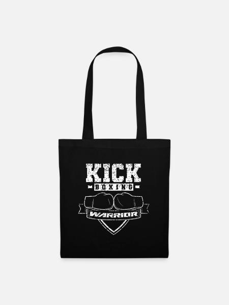 Kickboxen Krieger Kickbox Kickboxer Kickboxen - Stoffbeutel - Schwarz