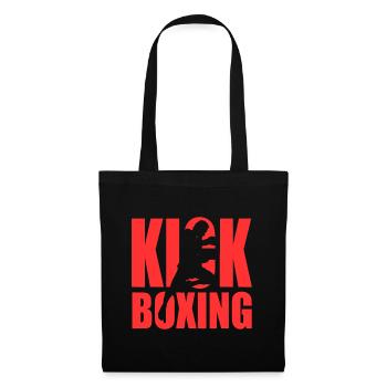 Kickboxen MMA Kampfsport - Stoffbeutel - Schwarz - Vorne