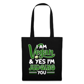 Vegan Veganism - Tote Bag - black - Front