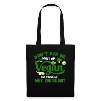 Vegan Veganism - Tote Bag - black - Front