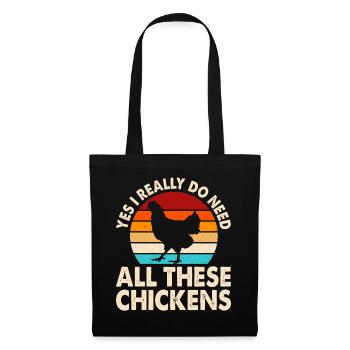 Chickens Chicken - Tote Bag - black - Front