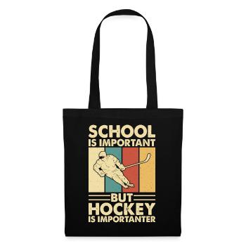 Eishockey Ice Hockey - Stoffbeutel - Schwarz - Vorne