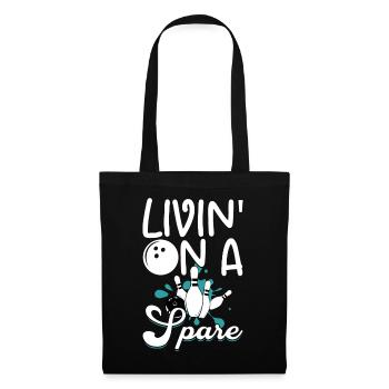 Bowling - Sac en tissu - noir - Devant