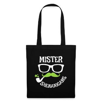 Mister Shenanigans Cadeau amusant de la Saint-Patrick - Sac en tissu - noir - Devant