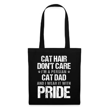 Chat persan Chat Amoureux Propriétaire de chat Persan Longhair C - Sac en tissu - noir - Devant
