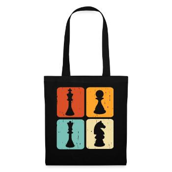 Schach - Stoffbeutel - Schwarz - Vorne