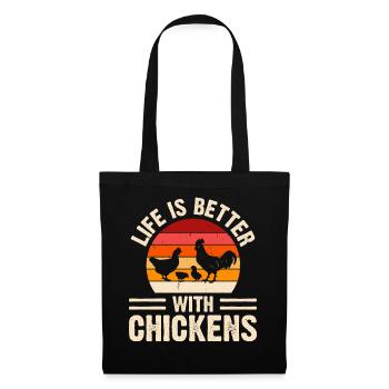 Chickens Chicken - Tote Bag - black - Front