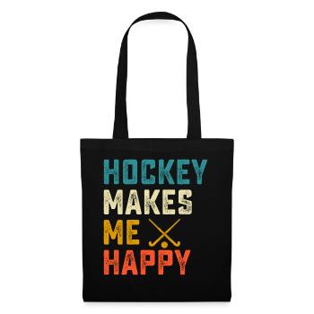 Hockey Eishockey Hockey sur glace - Sac en tissu - noir - Devant