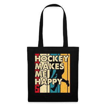 Hockey Eishockey Hockey sur glace - Sac en tissu - noir - Devant
