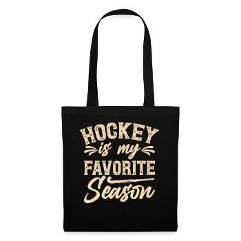 Hockey Eishockey Hockey sur glace - Sac en tissu - noir - Devant