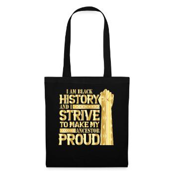 Mois de l’histoire des Noirs Histoire des Noirs - Sac en tissu - noir - Devant